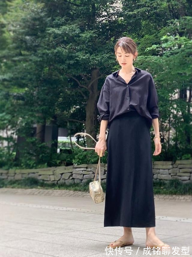 长裙|时髦又高级,被41岁日本主妇优雅气质惊艳到了,超美穿搭值得借鉴