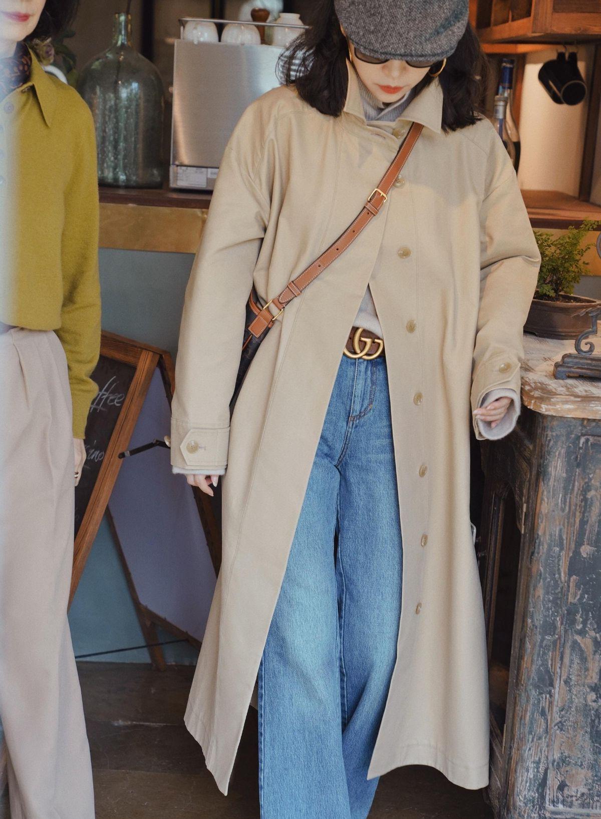 集美 今年穿风衣别买卡其色了!三木带火了“米色风衣”,高级优雅真美