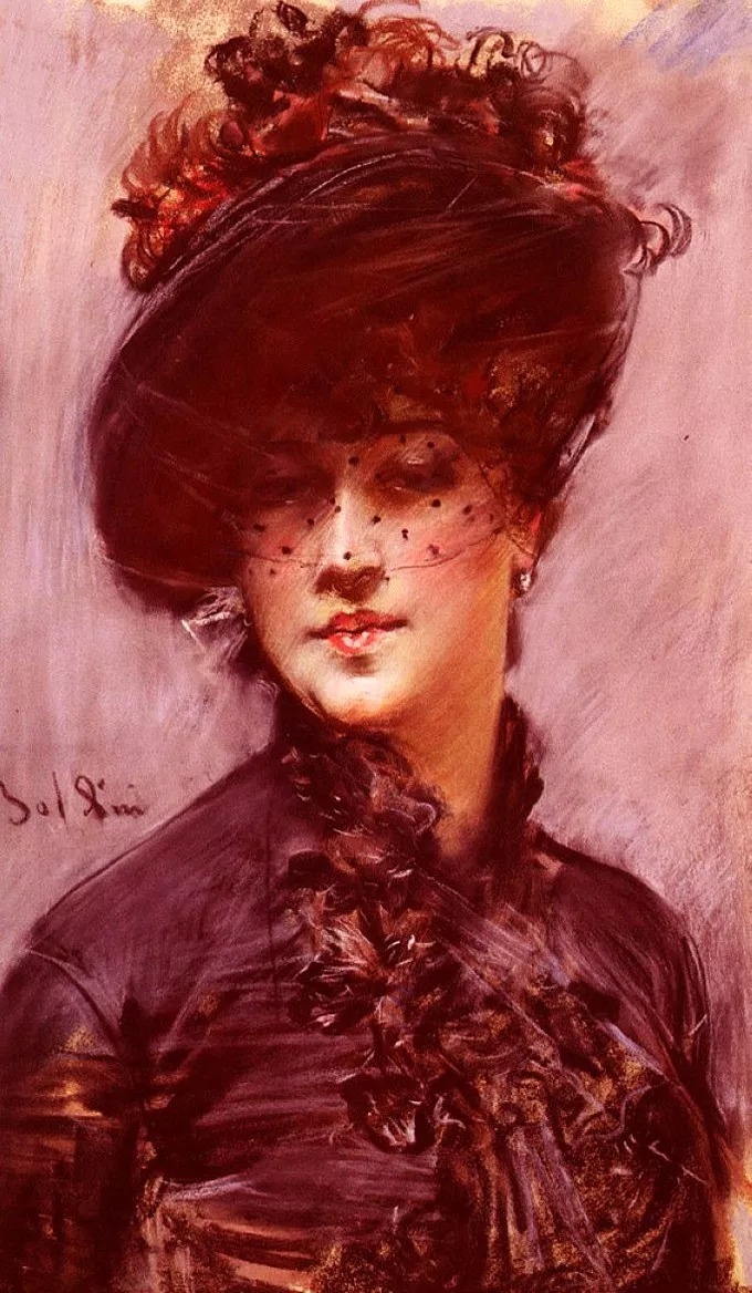 博尔迪尼$意大利画家博尔迪尼笔下的女子,女人味十足