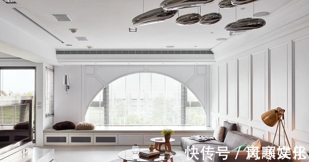 矮墙|实不相瞒,我早看不上传统电视墙了,换个可旋转的矮墙,人见人夸