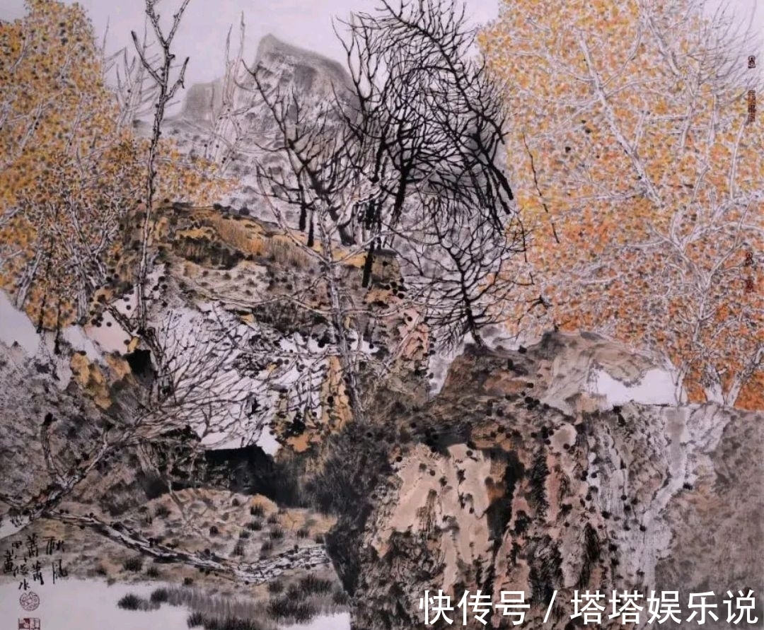 山水画!玄妙|薛俊水山水画