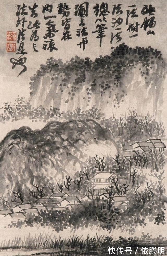 花鸟画@石涛,八大感时花溅泪,恨别鸟惊心的悲怆之情只能通过笔画于纸上