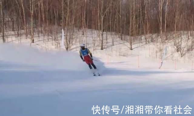 鹤岗|第十五届省运会雪上项目赛事高山滑雪比赛结束