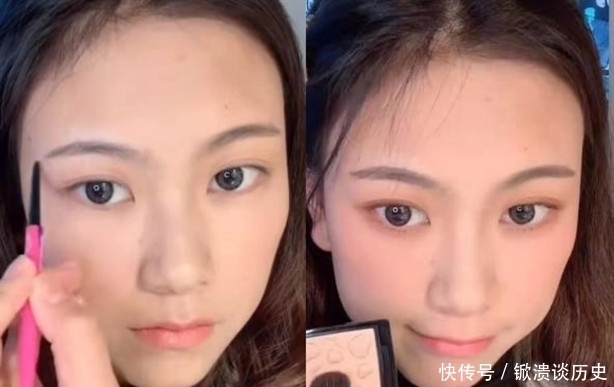 女生最干净的妆容是如何养成的？网友：没有痘痘的脸太美了吧！