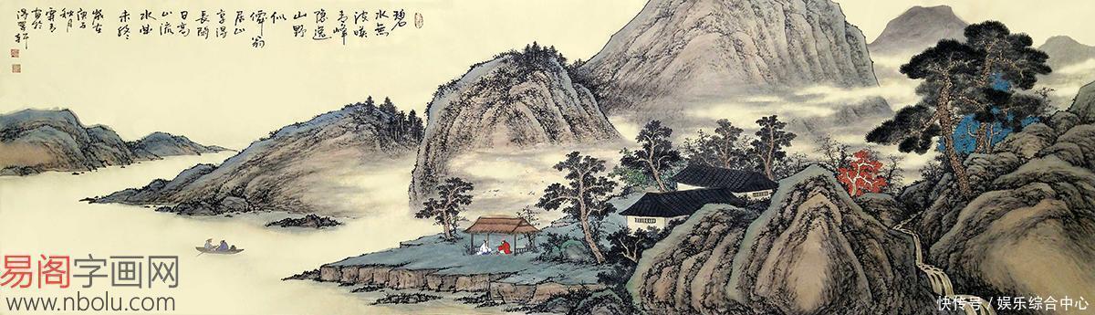 山水画!画家黄创新 青年实力派仿古山水画艺术家