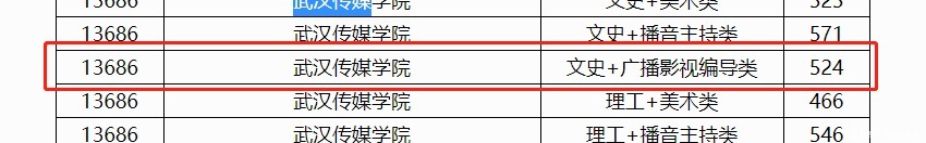 广州艺考：广东考生21年报考武汉传媒学院编导要多少分？其他省呢