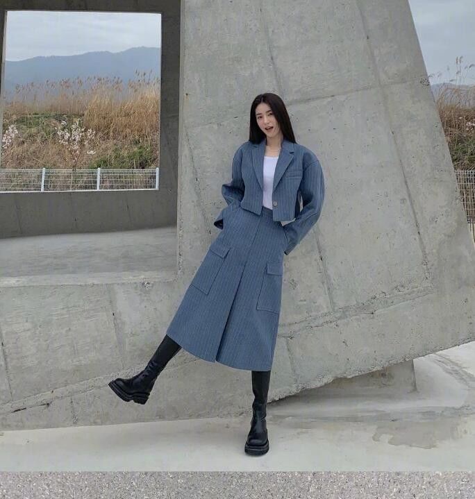 超短裙|ins时尚博主jujia近日私服范本 有自己特色的韩国穿搭