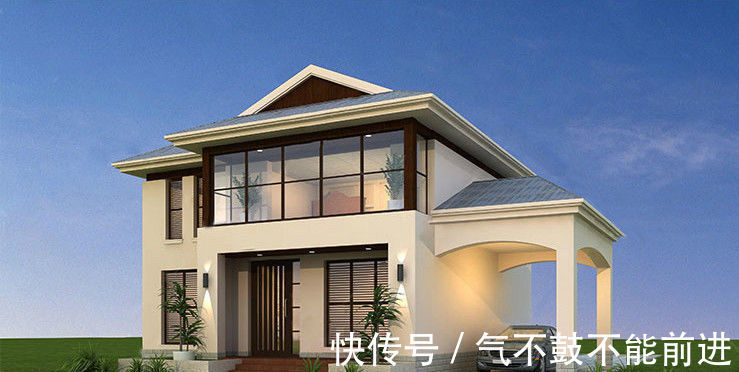 风格|141×11米带车库别墅,现代风格设计,农村建房新潮流