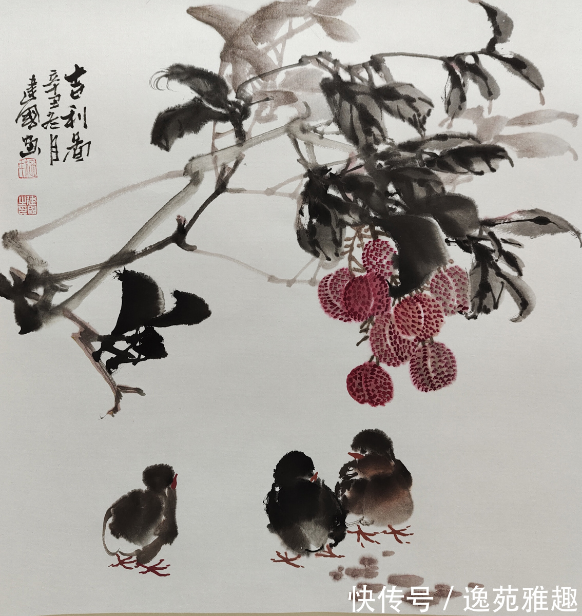 画家@【作品欣赏】春华秋实，心随花开，画家施建国作品欣赏