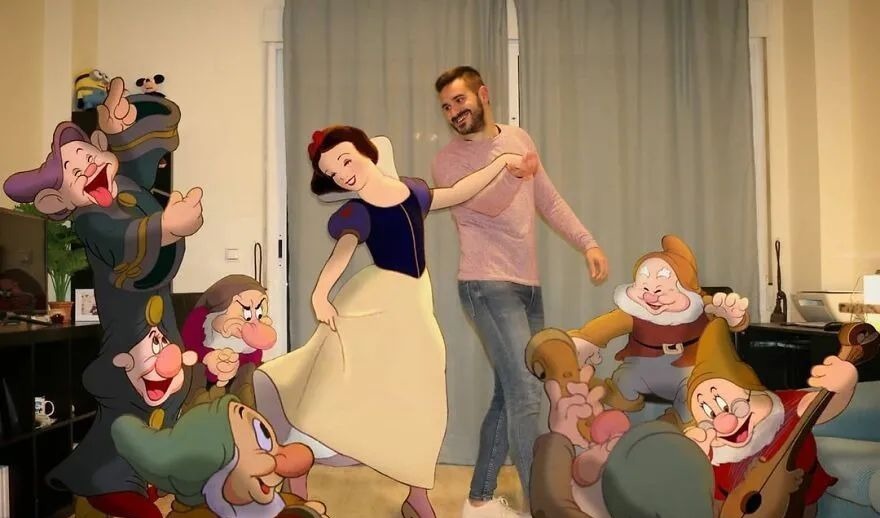 现实生活中|他将迪士尼动画明星“请”进家门,一系列小插曲,令人捧腹