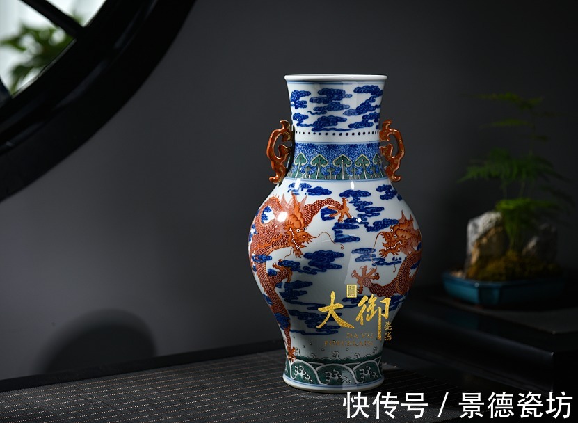 斗彩$大御瓷器涂杏花——瓷坛青花圣手,当代斗彩女将军,国瓷风韵传承不息!