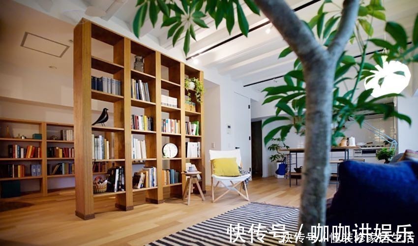 小户型|日本63㎡教科书式装修，不要电视墙改装置物架，挤出一间书房用