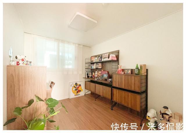 三口之家|120㎡复古风，胡桃木+白的配色干净又养眼，三口之家的简单生活！