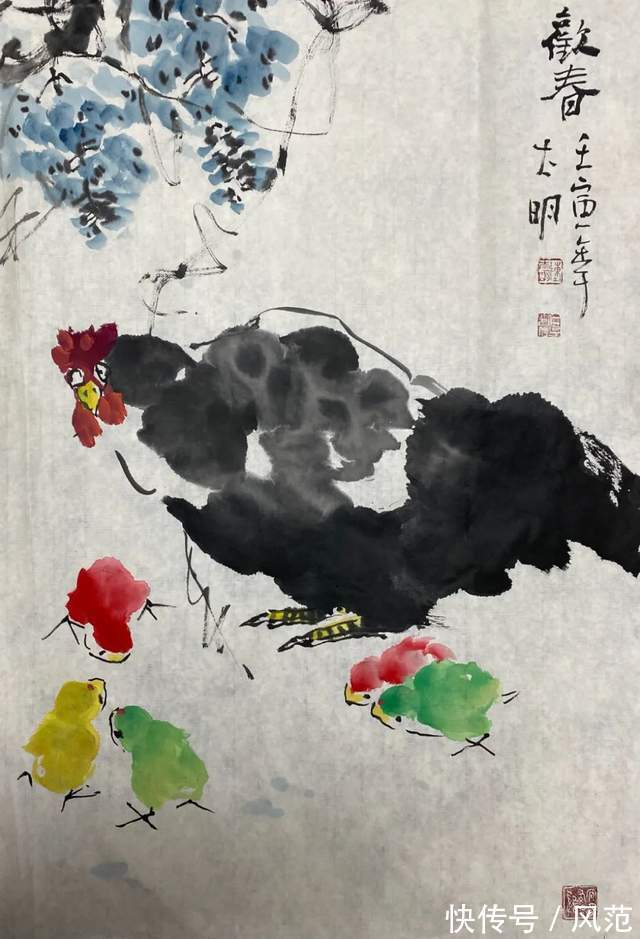 书画南北方@《书画南北方》陈太明画鸡虎年新作展