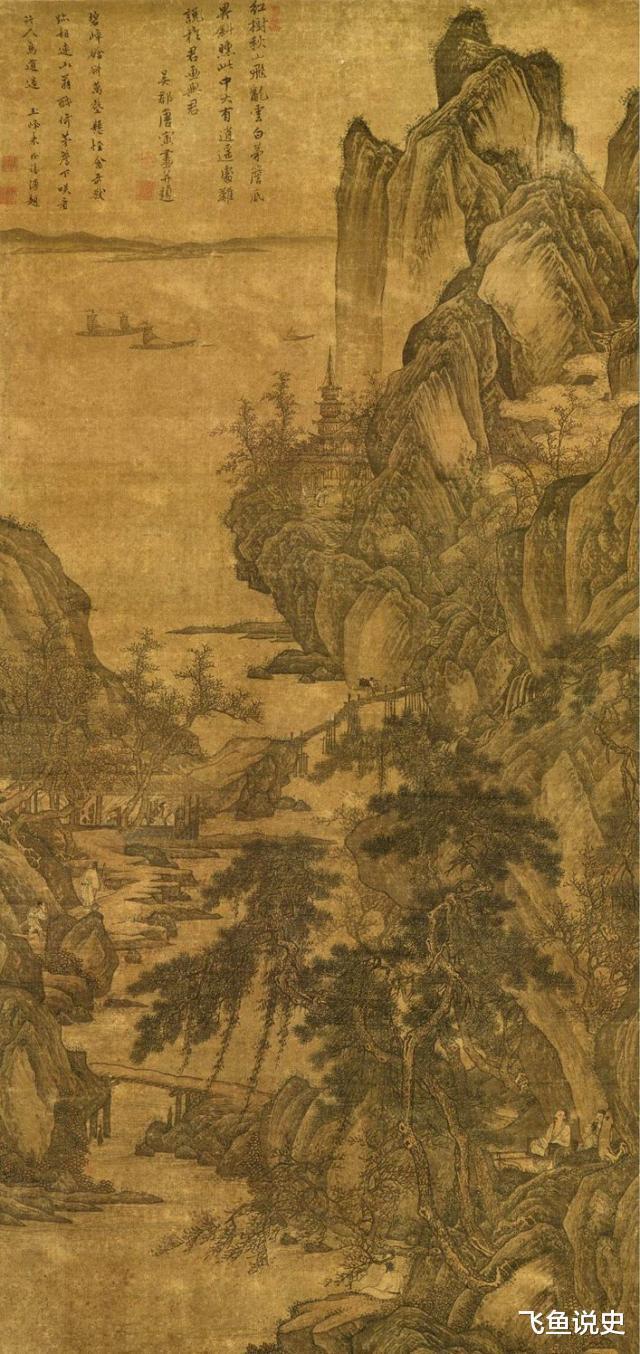 唐伯虎画秋山红树卖2980万,张大千跟画一幅,结果只卖62万