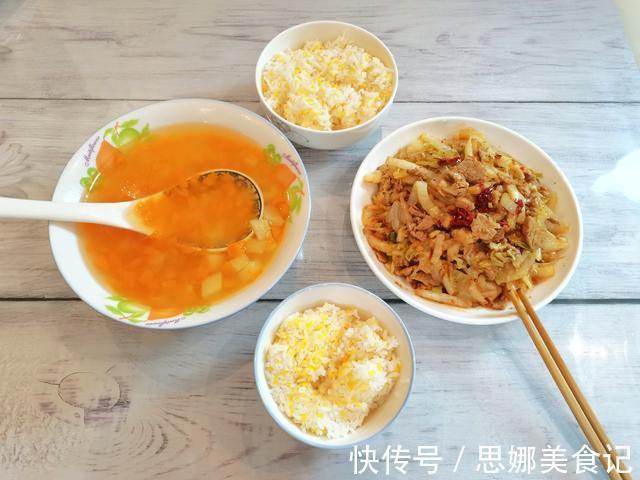 丝瓜炒鸡蛋|两口子的5天简单晚餐,每天都好吃暖胃,网友:认真生活的人最美