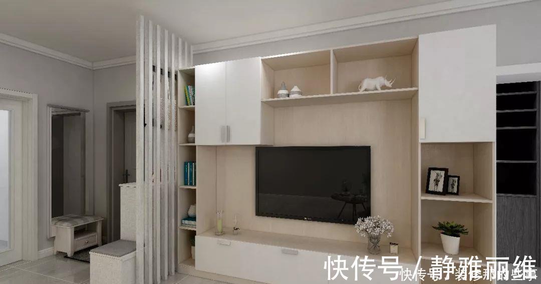 简约风|参观她的80㎡简约风小家，进门就被玄关迷住了，全屋清新又有格调