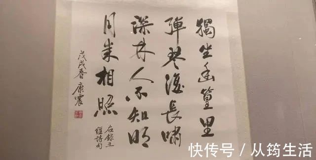 崔磊!文化学者康震的书法不错,有“启功体”笔意,瘦劲挺拔,洒脱飘逸