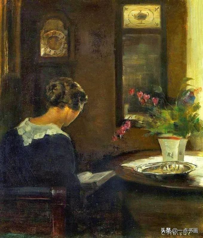 女人$油画里那些读书女人,那一刻全世界都是安静的