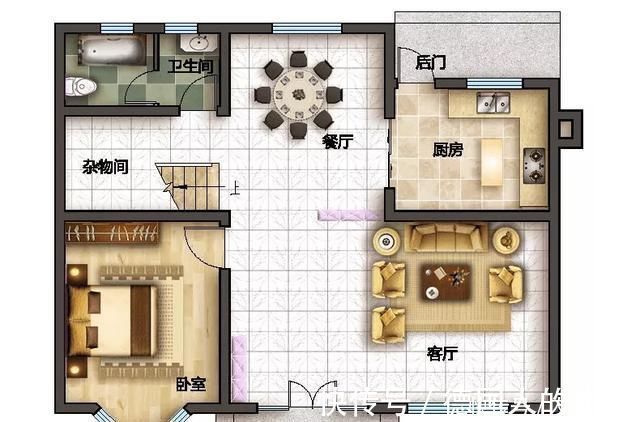 庭院|欧式二层农村别墅,占地93平还带庭院,父母养老首选