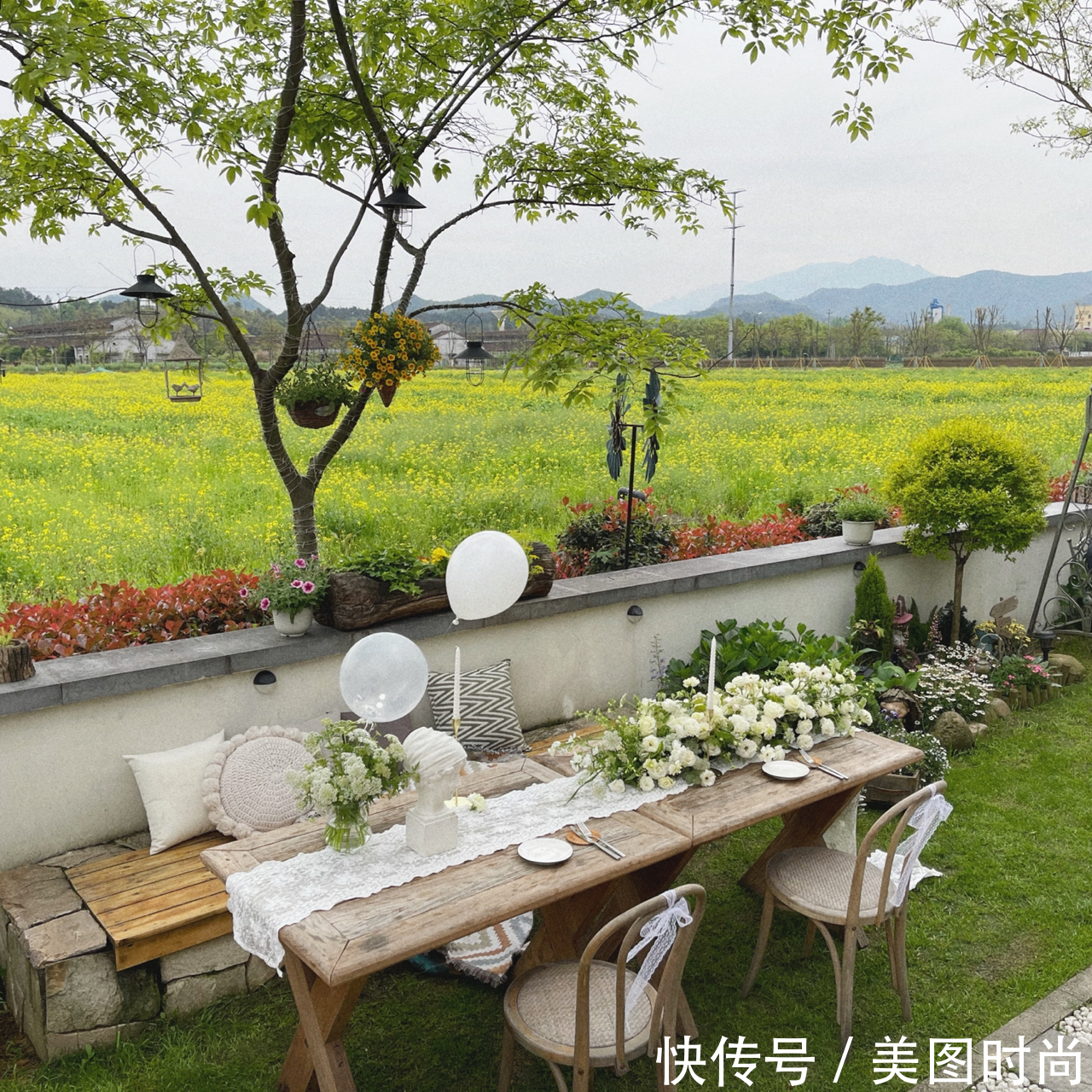 小院|80㎡最美乡村别墅小院,全由自己亲手布置设计,超有成就感