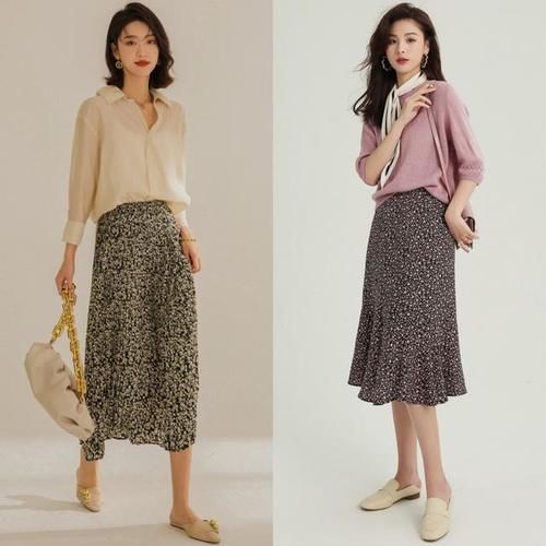 公式|今夏“碎花半身裙”火了！掌握这些穿搭公式，优雅吸睛，稳居C位