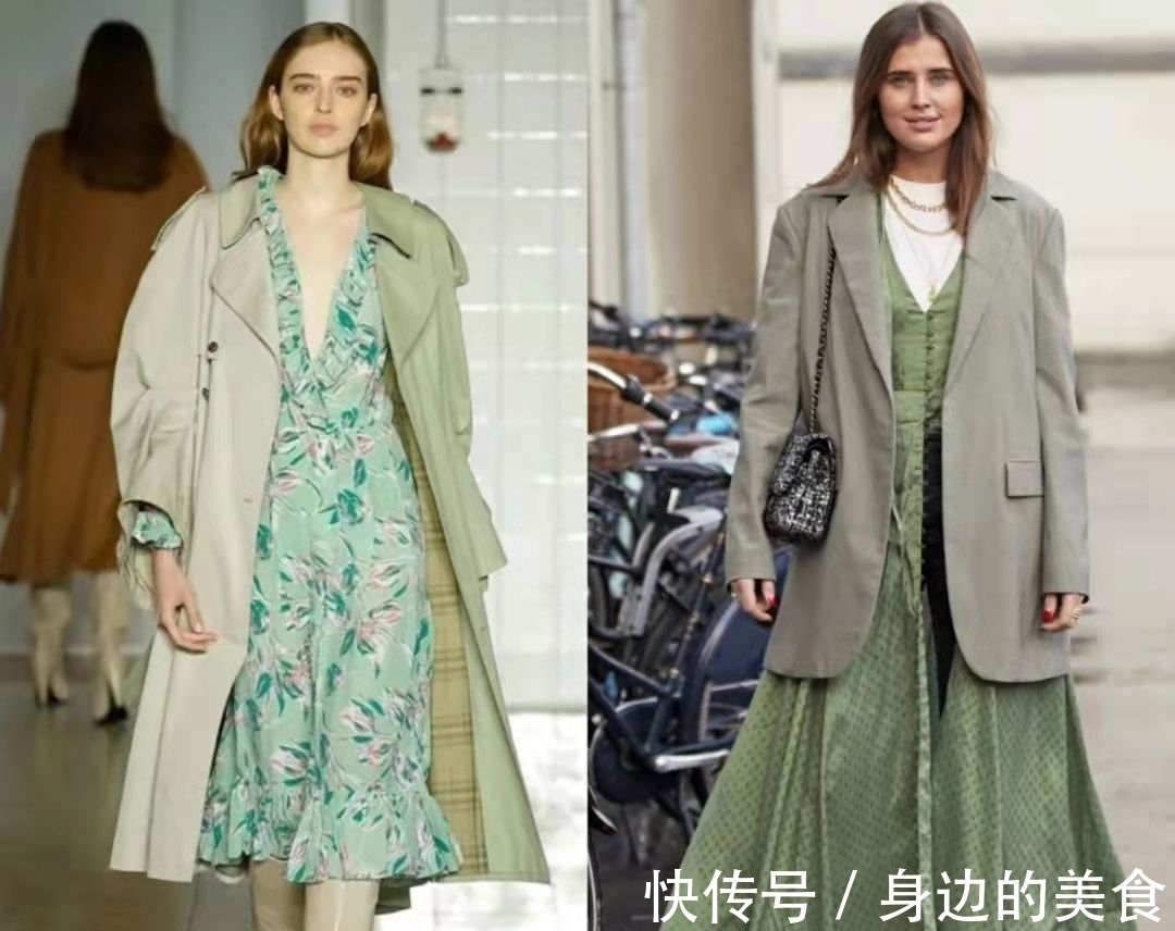 搭配 这样的“绿色搭配”,太适合初春穿了,看一眼就会爱不释手