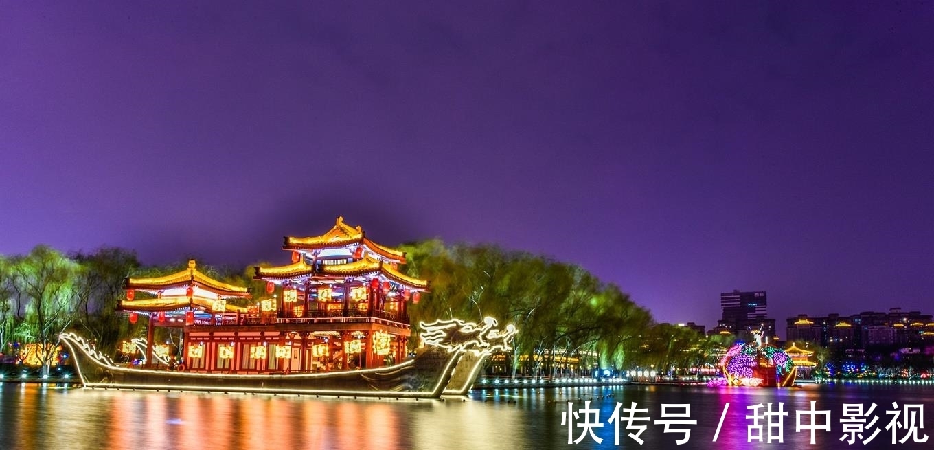 繁华|西安最美夜景：灯火辉煌的热闹街景，重现昔日的大唐盛世！