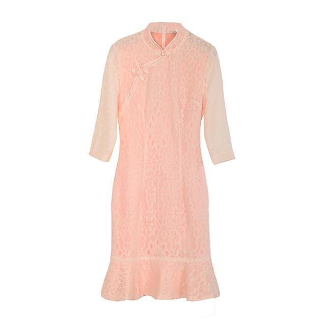 女人味|改良旗袍连衣裙,穿上女人味显示得淋漓尽致