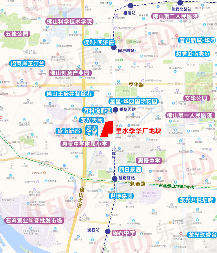 绿景|超6.47万㎡！拟于5月出让！石湾里水季华厂地块旧改方案出炉