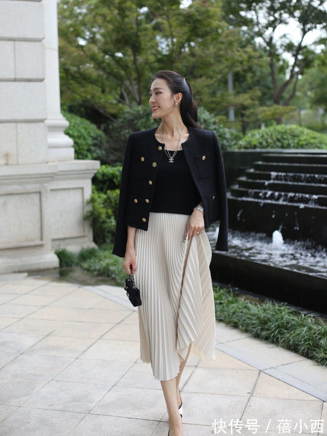 香风 入春后衣服不用多,用小香风外套打造好气质,这些搭配真值得借鉴