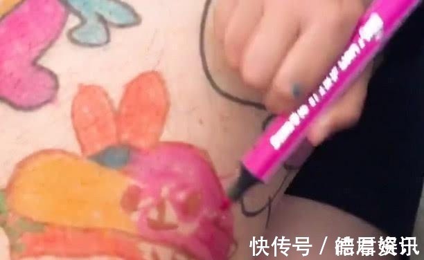 天才画家|“天才画家宝宝”为奶爸人体彩绘走红,一觉醒来大腿成了无价之宝