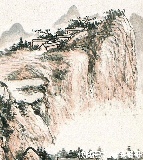 山水画@把游记散文画成一幅画,黄宾虹绘《山水纪游》