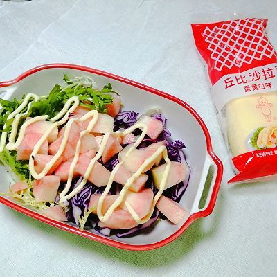 沙拉酱|桃子生菜沙拉