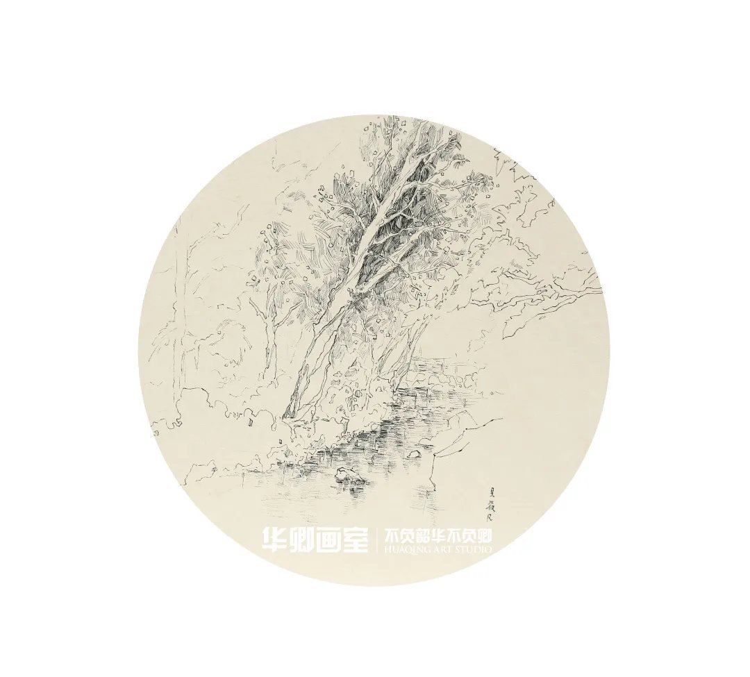 作品展#一眼沦陷这样绝美的秋色看完不得不爱!华卿国画定向班写生作品展