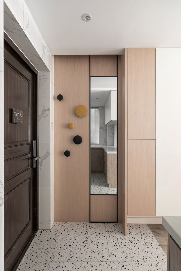 洗衣机|89㎡原木白加黑，只拆一面墙全屋都亮了，一屋子的柜子都藏着心机