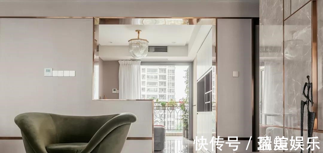 客餐厅|206平轻奢大宅,一进屋就被吸引了每寸空间都散发着优雅气息