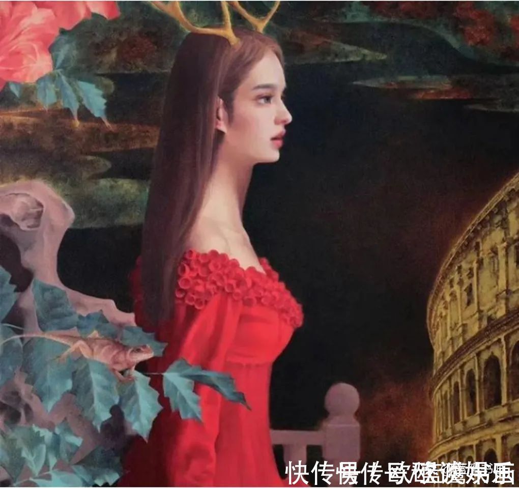 四川美术学院!80后艺术家,将西方油画意境发挥得淋漓尽致,看上去极具美感