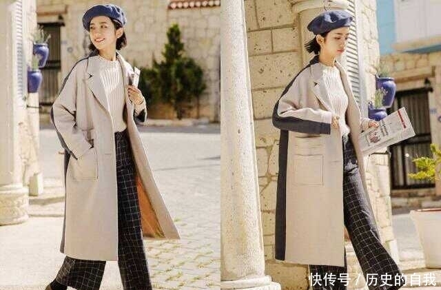 慢慢|穿上了长大衣+阔腿裤,你会慢慢发现这样的搭配有多美!