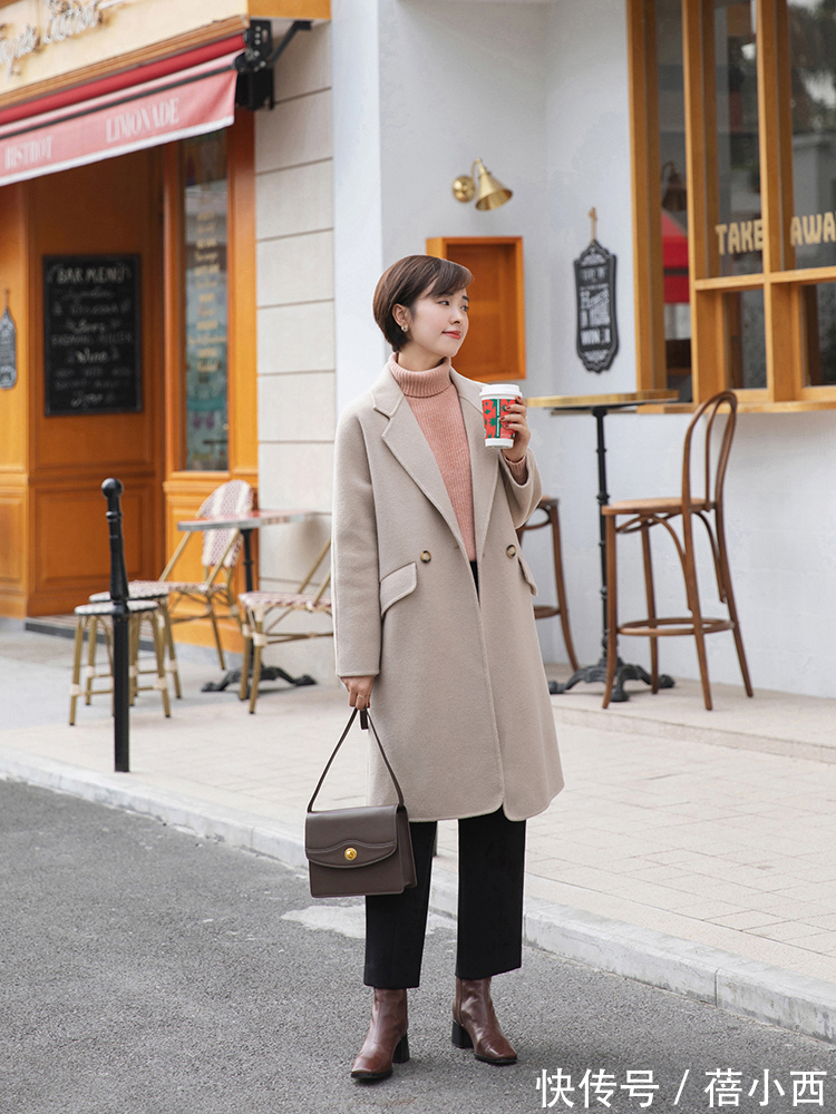 短靴|为什么你穿大衣显老气?原因可能有3,见过世面的女人都懂