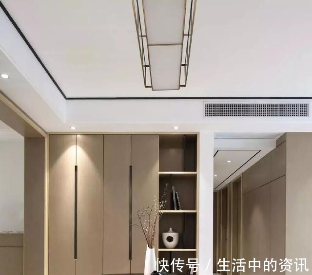 过道|130㎡新中式4室,过道打嵌入式收纳柜,风靡朋友圈!