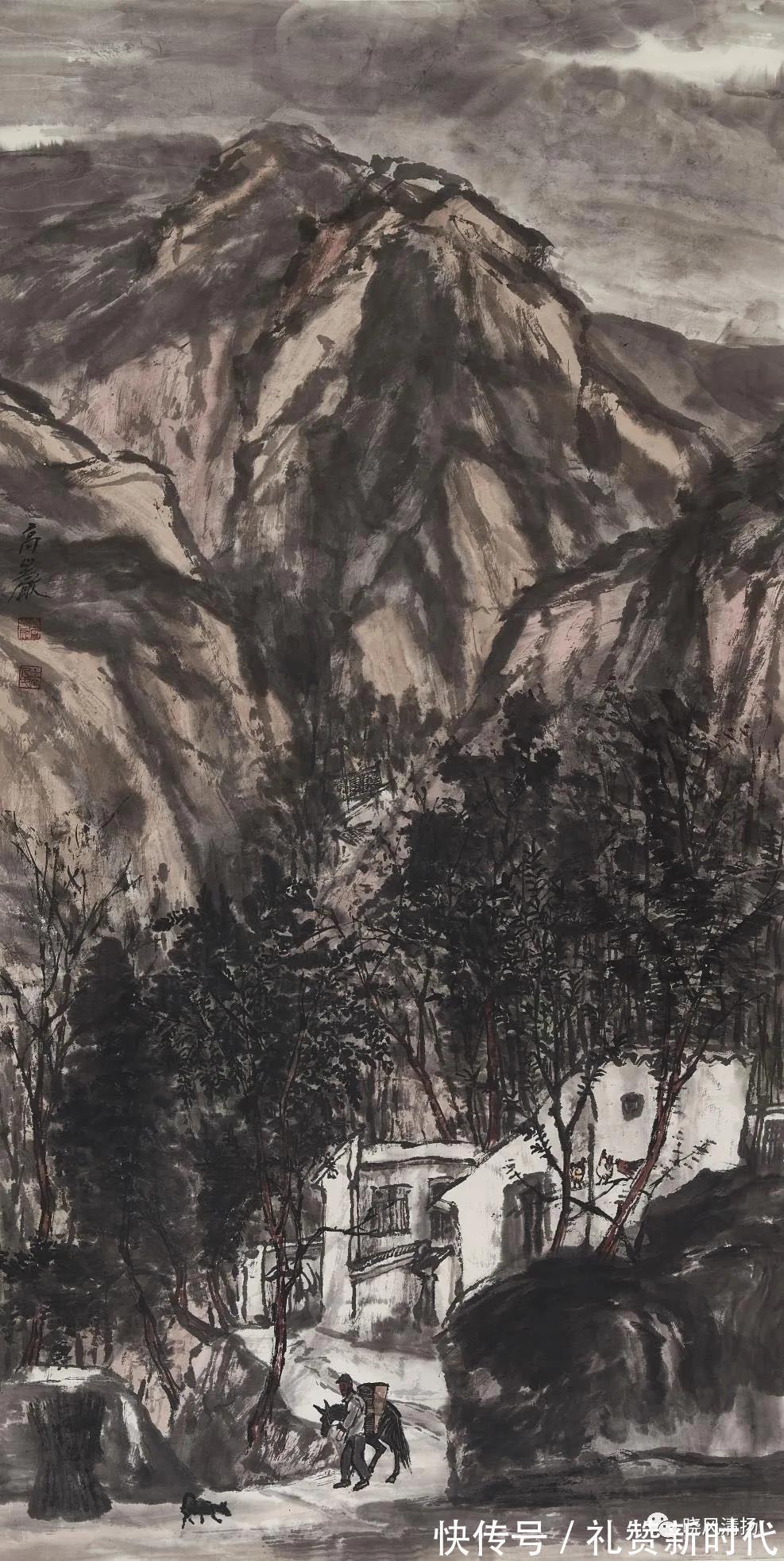 高原&艺术家高岩水墨画欣赏