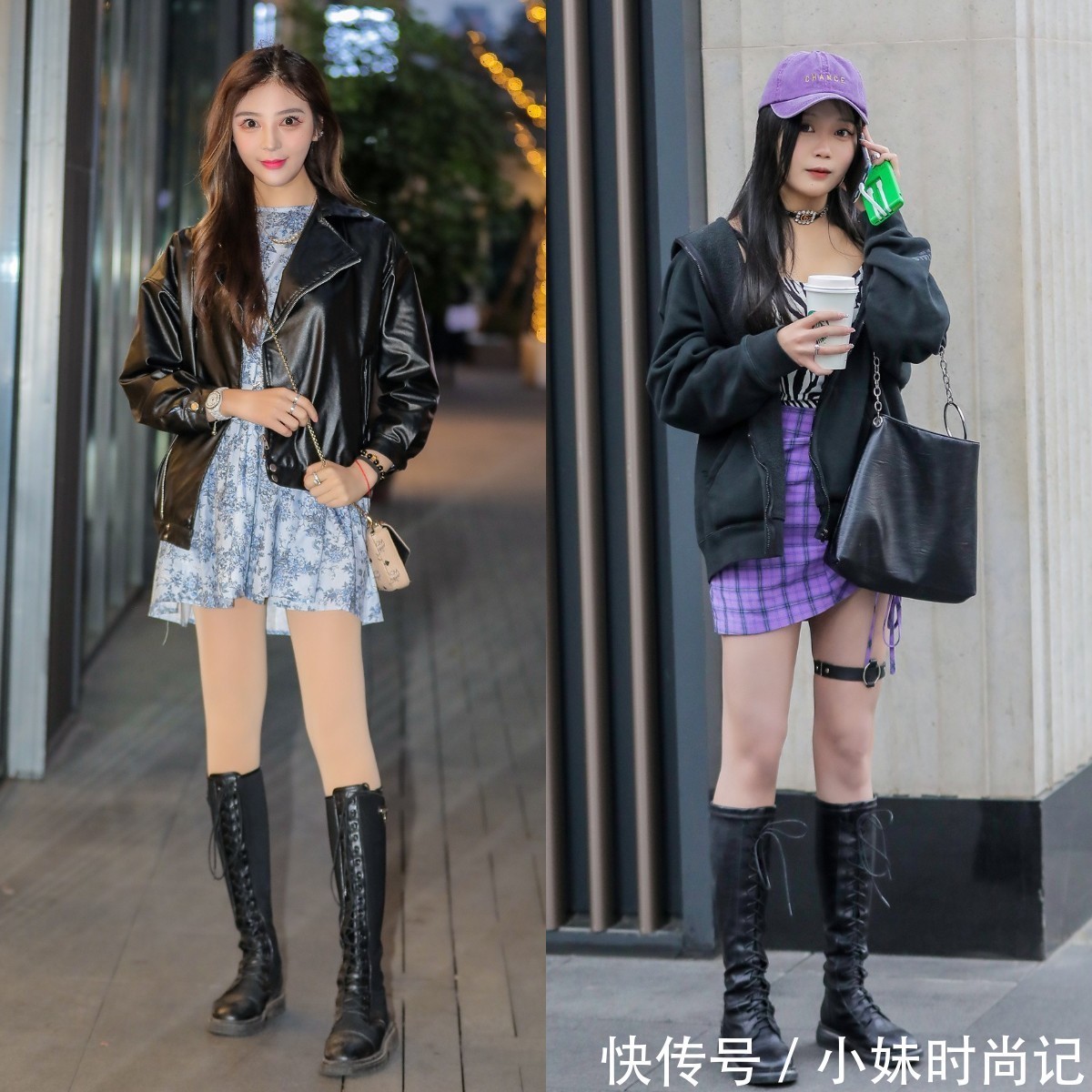 连衣裙|穿“连衣裙”该怎么搭配鞋子?学学街拍达人的穿搭技巧