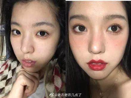 换头术|化妆可以厉害到什么地步女生化妆前后的差别,就像整容了一样