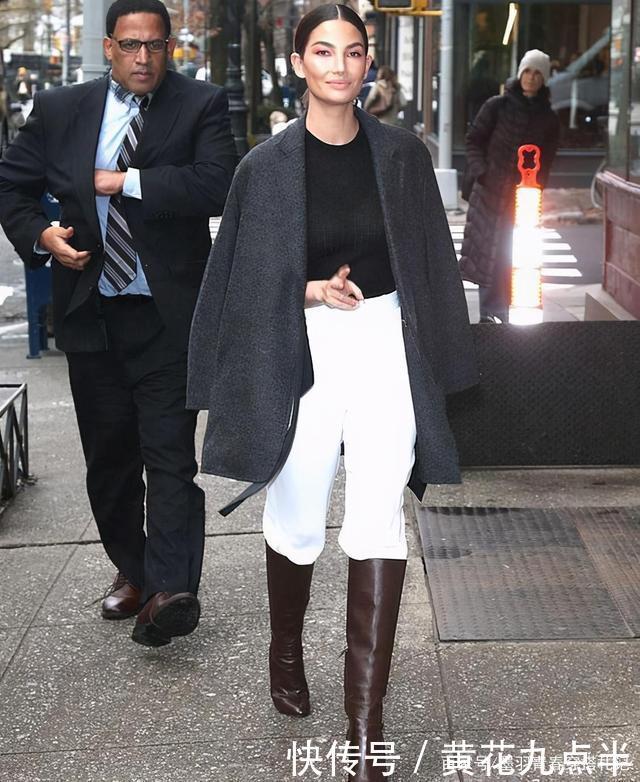 靴子怎么穿最时髦今年流行“靴中裤”,告别小短腿,谁穿谁好看