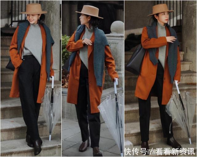 初冬穿大衣别“用力过猛”，学三木这样配色，美出新高度