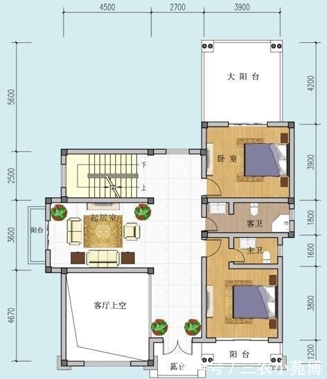 别墅|面宽11米, 进深16.5米的农村三层别墅, 前后有花院还带车库, 完美!