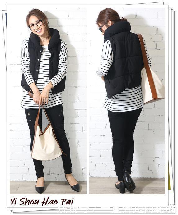 南方女人一件羽绒背心就可以过冬！20种时髦流行的穿搭推荐