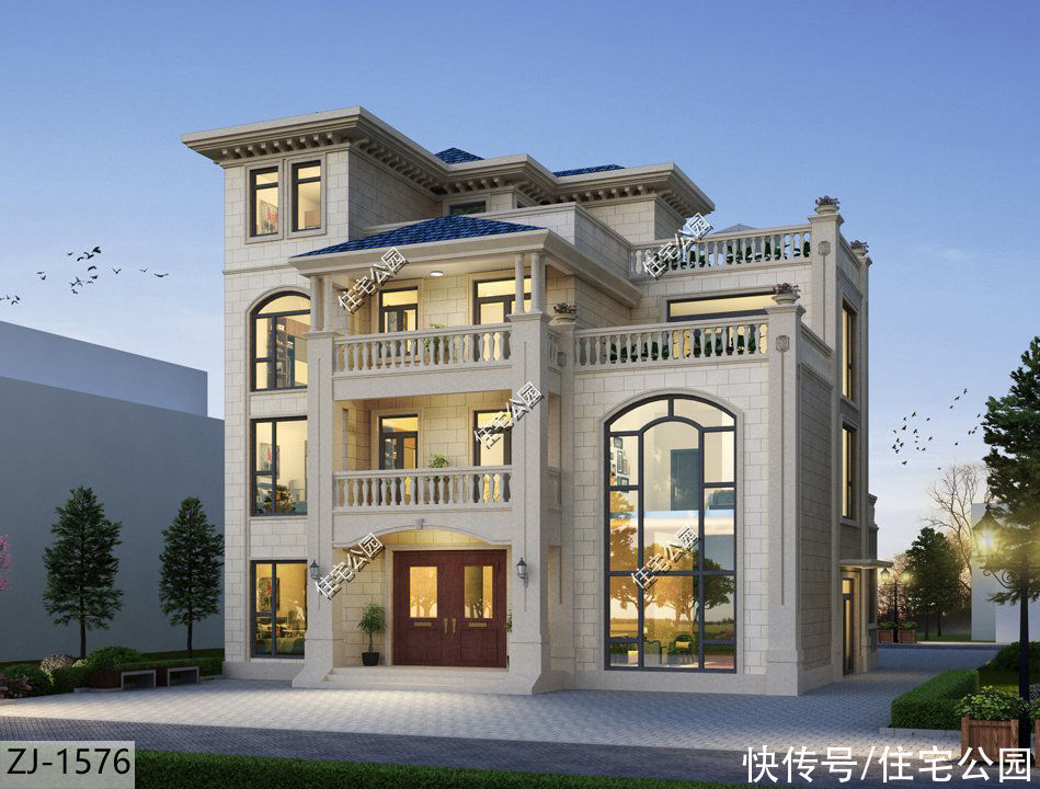 建筑面积|谁说农村建房不能盖4层?10套4层别墅推荐,第3套漂亮到没话说