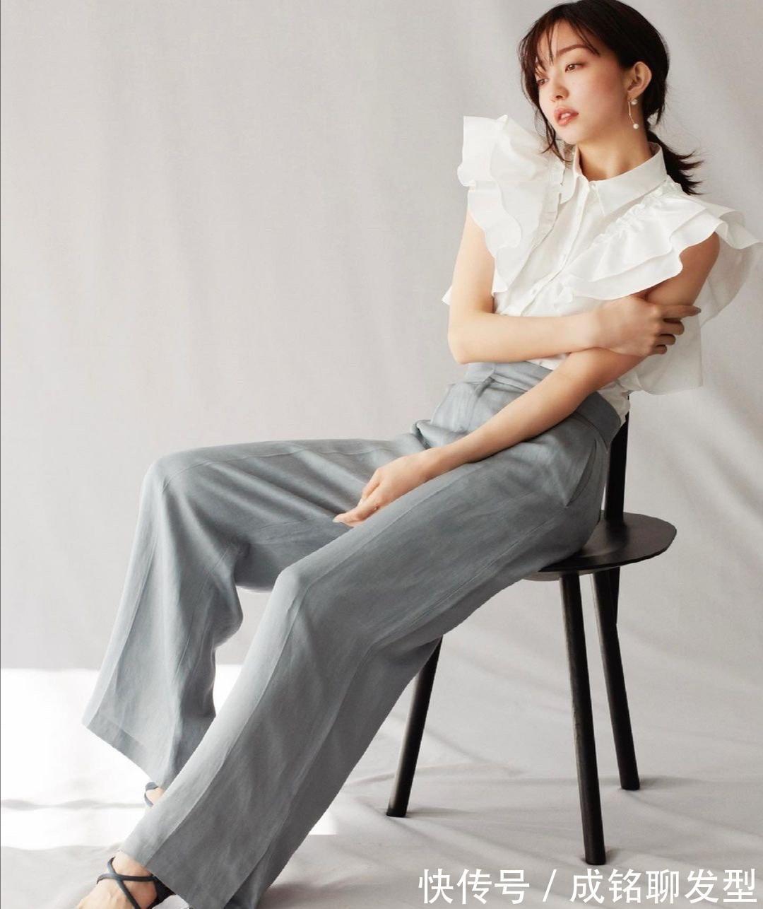 搭配|30+的女生穿衣不用愁,学“日杂”模特松岛花的搭配,时髦又好看